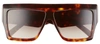 Celine Chunky Rectangle Acetate Sunglasses In Brown