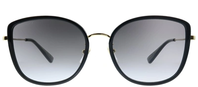 Gucci Gg 0606sk 001 Cat Eye Sunglasses In Grey