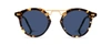 Krewe St. Louis Round Polarized Sunglasses, Blue/brown Tortoise In Blue