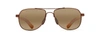 Maui Jim H327-23 Guardrails Polarized Navigator Sunglasses In Bronze