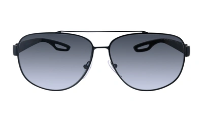 Prada Ps 58qs 1ab5w1 Rectangle Sunglasses In Grey