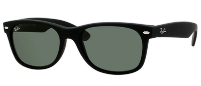 Ray Ban 2132 Rubber Wayfarer Sunglasses In Green