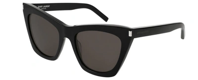 Saint Laurent Kate Sl  Cat-eye Sunglasses In Black