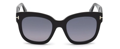 TOM FORD 0613 BEATRIX RECTANGLE SUNGLASSES