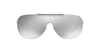 Versace Mirrored Cornici Sunglasses In Silver