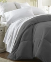 Ienjoy Home All Season Lightweight Solid Down Alternative Comforter, King/california King In Gray