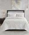 NATORI N NATORI KIRA FULL/QUEEN 3 PIECE COTTON COVERLET SET BEDDING