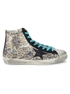 GOLDEN GOOSE ANIMAL-PRINTED HIGH-TOP trainers,0400012906475