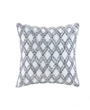INK+IVY RIKO EMBROIDERED COTTON DECORATIVE PILLOW, 20" X 20"