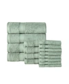 ADDY HOME FASHIONS SOFT AND ABSORBENT SPA QUALITY TOWEL SET - 16 PIECE BEDDING