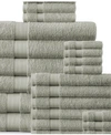 ADDY HOME FASHIONS PLUSH TOWEL SET - 24 PIECE BEDDING