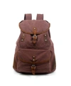 Tsd Brand Milo Canvas Backpack In Brown