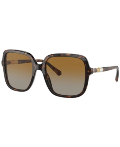 Bvlgari Bv8228b Square-framed Acetate Sunglasses In Brown