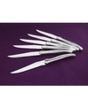 Laguiole Evolution Laguiole Tradition 6-pc. Steak Knife Set In Silver