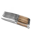 Laguiole Evolution Laguiole Tradition 6-pc. Steak Knife Set In Brown