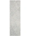 SAFAVIEH ABSTRACT 767 SILVER 2'3" X 8' RUNNER AREA RUG