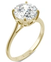 CHARLES & COLVARD MOISSANITE ROUND SOLITAIRE RING (2-3/4 CT. TW. DIAMOND EQUIVALENT) IN 14K WHITE GOLD OR 14K YELLOW G