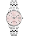 SEIKO WOMEN'S AUTOMATIC PRESAGE STAINLESS STEEL BRACELET WATCH 33.8MM