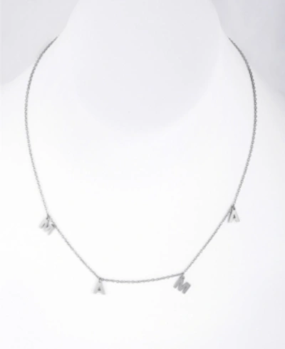 Adornia Mama Dangle Necklace In Silver - Tone