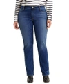 Levi's Trendy Plus Size Classic Straight-leg Jeans In Lapis Dark Horse