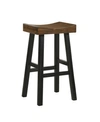 Carolina Classics Colton Bar Stool In Dark Brown