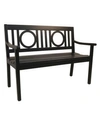 Carolina Classics Ashley Outdoor Metal Bench In Black