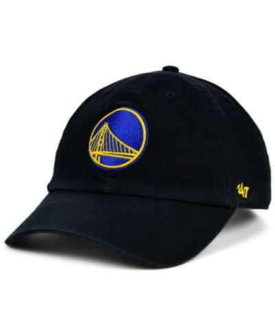 47 Brand Golden State Warriors Clean Up Cap In Black