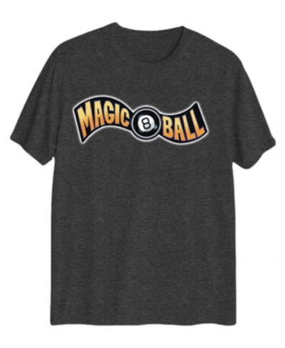 Hybrid Men's Mattel Magic 8 Ball Short Sleeve Graphic T-shirt In Charcoal