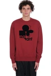 Isabel Marant Miko Sweatshirt In Red Cotton In Red