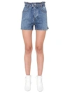 Msgm Denim Shorts In Blu