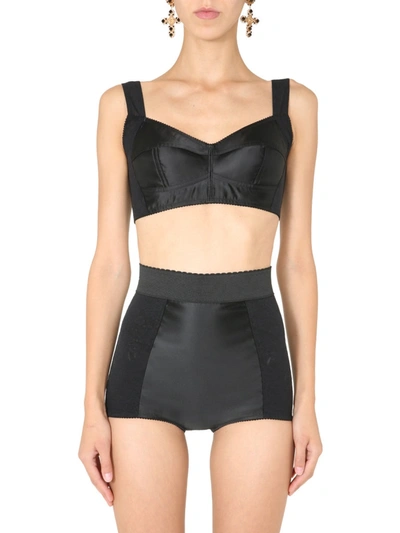 Dolce & Gabbana Bralette Top In Nero