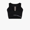 RICK OWENS SLING CUTOUT BRA TOP,RP20F2692KSP14814835