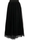 FABIANA FILIPPI PLEATED TULLE MIDI SKIRT