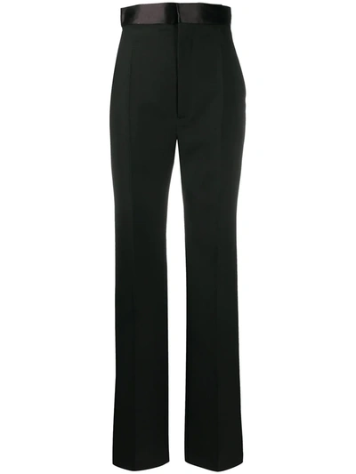 Haider Ackermann High-waist Tailored Cut Trousers In Black