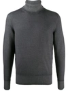 Drumohr Regular-fit Roll-neck Jumper In Grey