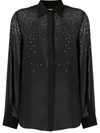 LIU •JO EMBELLISHED BUTTON-UP SHIRT