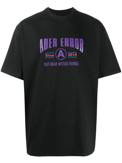 Ader Error Logo印花t恤 In Black