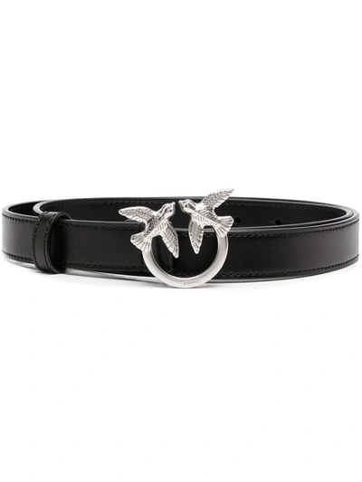 Pinko Black Bird-buckle Belt