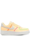 Nike Air Force 1 '07 Lx Canvas Sneakers In Yellow-pink In Orange