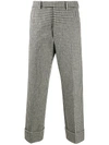 THOM BROWNE HOUNDSTOOTH CROPPED TROUSERS