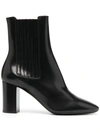 SAINT LAURENT POINTED TOE ANKLE BOOTS