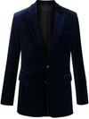 HAIDER ACKERMANN SINGLE-BREASTED VELVET-EFFECT BLAZER