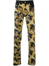 VERSACE JEANS COUTURE BAROCCO PRINT STRAIGHT LEG JEANS