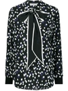 GIVENCHY GEOMETRICAL-PRINT SILK BLOUSE