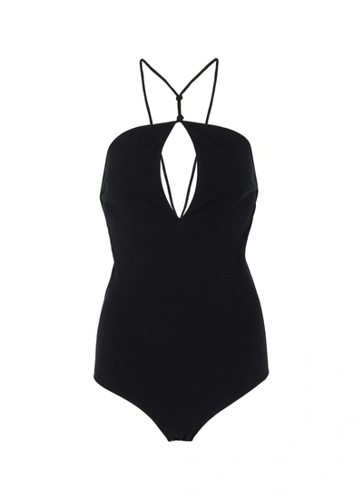 Bottega Veneta Keyhole-neck Sleeveless Bodysuit In Black