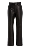 Proenza Schouler White Label Women's Straight-leg Leather Pants In Black