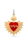 COLETTE JEWELRY 18K YELLOW GOLD & DIAMOND BE IN LOVE CHARM