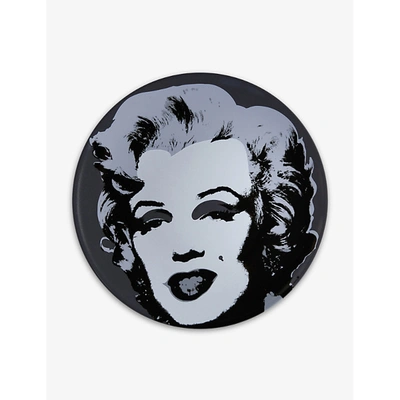 Ligne Blanche Andy Warhol Marilyn Porcelain Plate 21cm In Grau