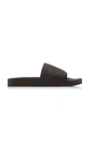 Bottega Veneta Intrecciato-effect Slides In Brown