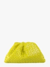Bottega Veneta Green Intrecciato 'the Pouch' Clutch In Green